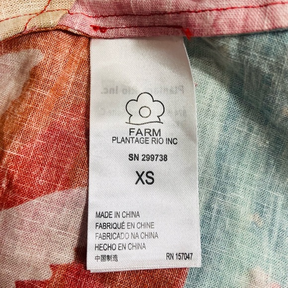 Farm Rio Ipanema one-shoulder cutout mini dress with a tropical print Size XS - Picture 12 of 12